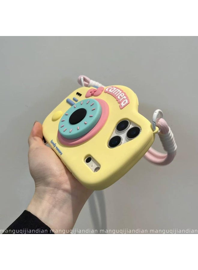 Ecosystem Premium Soft Silicone Case 3D Cartoon for iPhone 17 Pro Max Shockproof Full Protection,Fun Aesthetic Cover, Cute Cartoon Women Girls Kids For Phone 17 Pro Max (Camera with Pop Socket) - Image 5